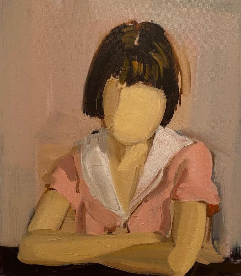 Gideon Rubin, Pink, 2019, courtesy Monica De Cardenas