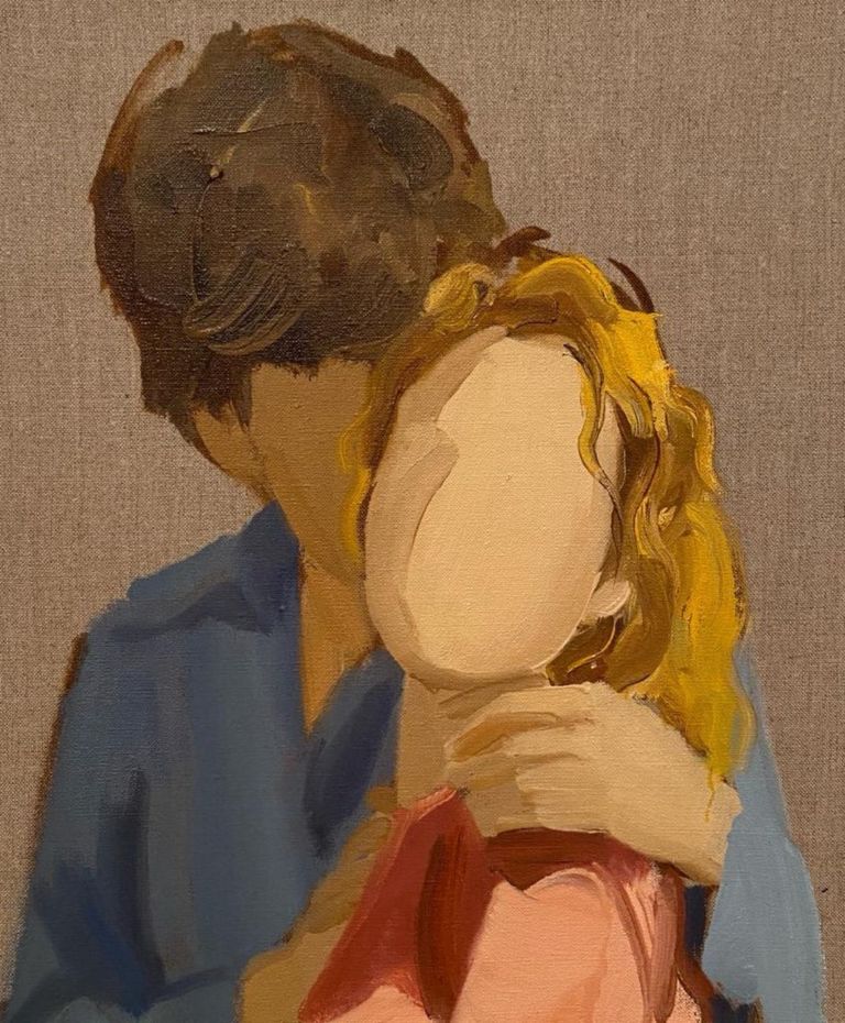 Gideon Rubin, The Couple, 2020, courtesy Monica De Cardenas