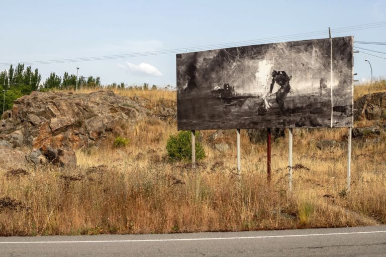 Gonzalo Borondo, Insurrecta, 2020, work in progress. Photo Roberto Conte