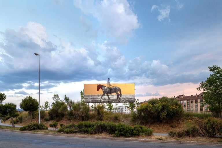 Gonzalo Borondo, Insurrecta, 2020, work in progress. Photo Roberto Conte