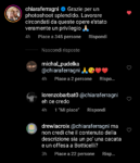 I commenti sotto il post di Chiara Ferragni alla pagina Instagram @galleriedegliuffizi