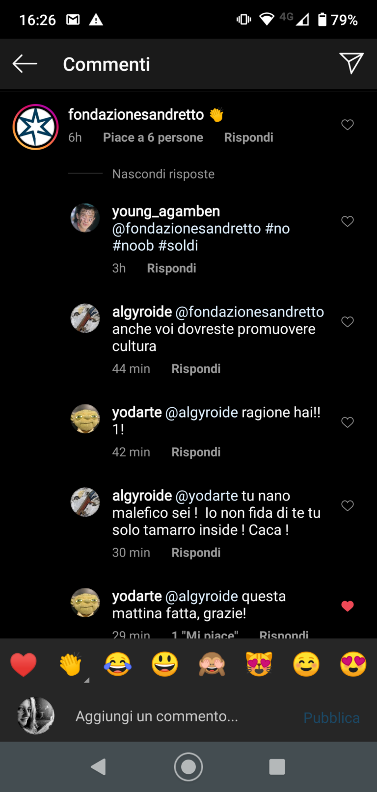 I commenti sotto il post di Chiara Ferragni alla pagina Instagram @galleriedegliuffizi