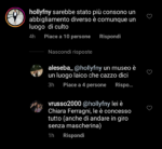 I commenti sotto il post di Chiara Ferragni alla pagina Instagram @galleriedegliuffizi