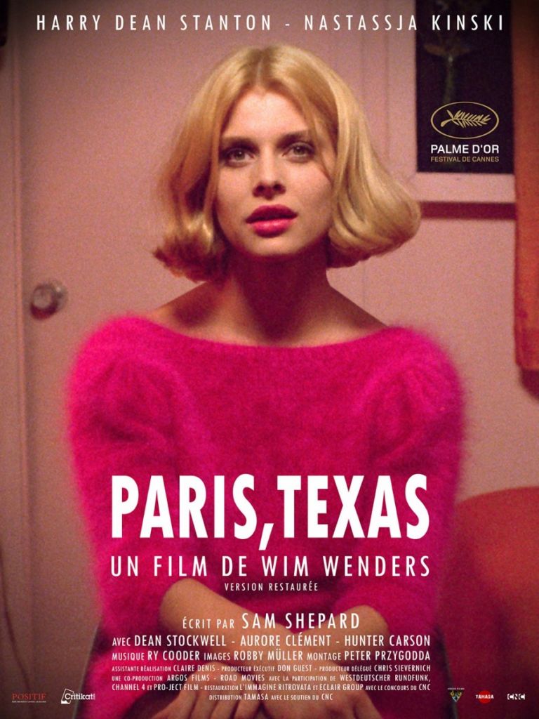 Il poster del film Paris Texas di Wim Wenders