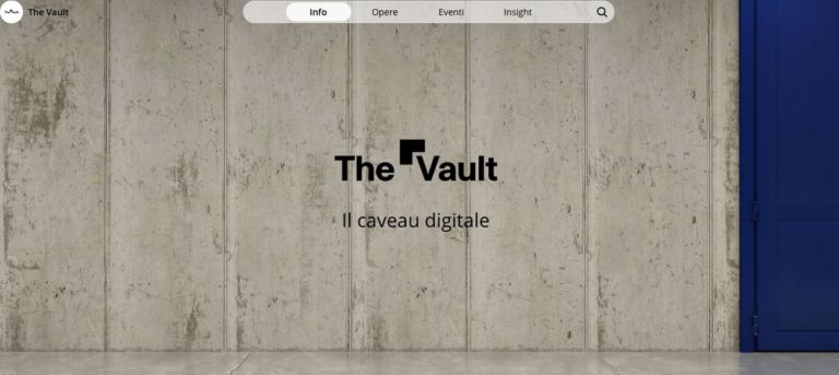 L'homepage di The Vault