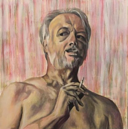 Luigi Spagnol, Senza titolo, 2020, olio su tela, cm 80x80