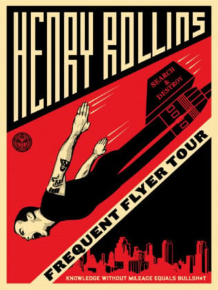 Shepard Fairey, Henry Rollins Frequent Flyer Tour, 2010, Collezione privata