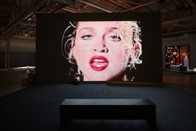 Trisha Baga, Madonna y el Niño, 2010. Installation view at Pirelli HangarBicocca, Milano 2020. Courtesy the artist and Pirelli HangarBicocca, Milano. Photo Agostino Osio