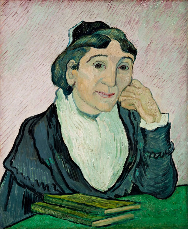 Vincent van Gogh: L’arlesiana (Ritratto di Madame Ginoux), 1890, olio su tela, cm 61 x 50. Galleria Nazionale d’Arte Moderna e Contemporanea, Roma. © Roma, Galleria Nazionale d’Arte Moderna e Contemporanea. Su concessione del Ministero per i Beni e le Attività Culturali e per il Turismo