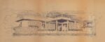 Villa Scimemi a Mondello, progetto di Giuseppe Samonà, 1950-52. Prospettiva, Università Iuav di Venezia, Archivio Progetti, fondo Giuseppe Samonà