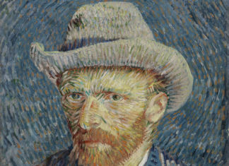 Vincent van Gogh, Autoritratto con cappello di feltro grigio, 1887, olio su tela, cm 44,5 x 37,2. Van Gogh Museum (Vincent van Gogh Foundation), Amsterdam - detail