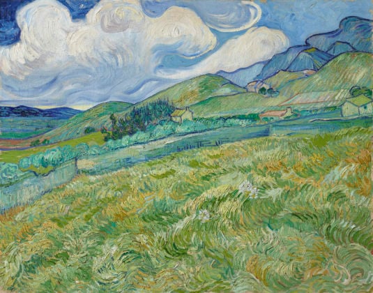 Vincent van Gogh, Paesaggio a Saint Rémy, 1889, olio su tela, cm 70,5 x 88,5. Ny Carlsberg Glyptotek, Copenaghen, prestito a lungo termine dalla National Gallery of Denmark di Copenaghen