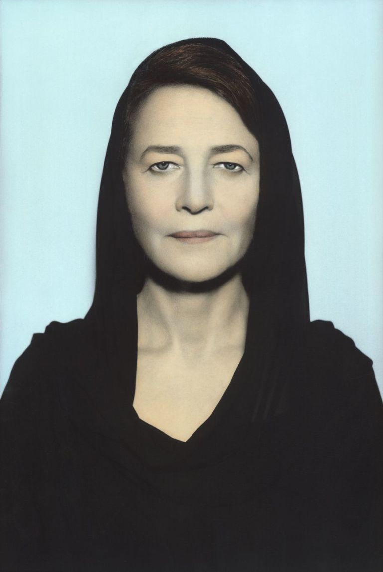 Youssef Nabil, Charlotte Rampling, Paris 2011. Hand colored gelatin silver print. Courtesy of the Artist and Nathalie Obadia Gallery, Paris/Brussels