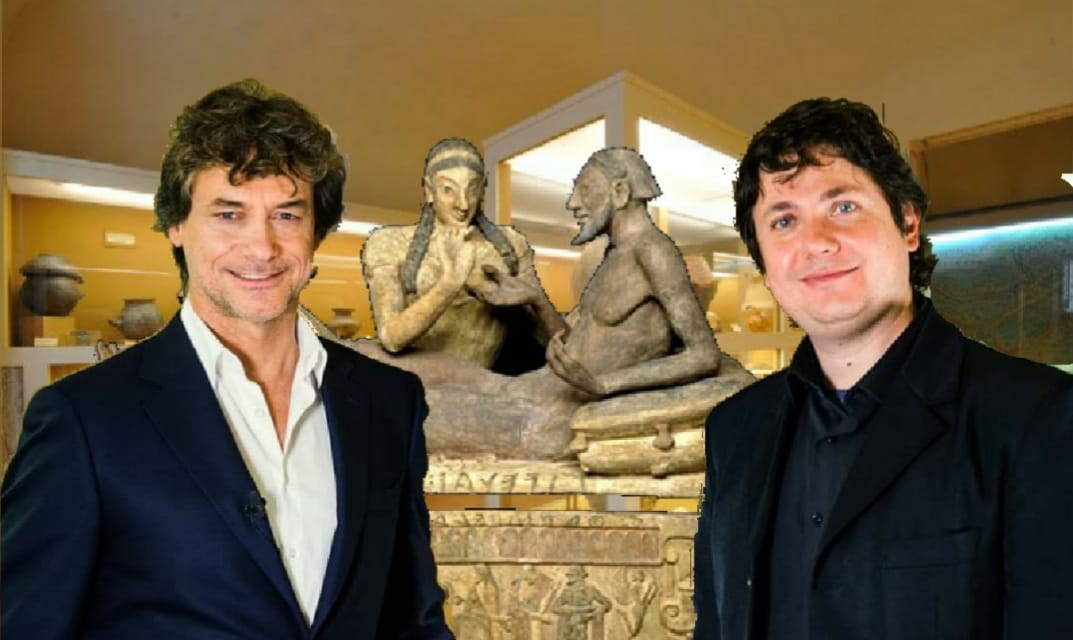 Alberto Angela e Valentino Nizzo al Museo Civico Etrusco di Bugliano