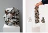 Alberto Gianfreda, Nothing as it seems, 2019, ceramica e alluminio, cm 30x25x25