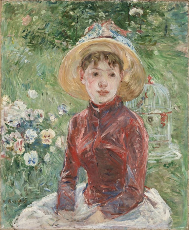 Berthe Morisot, Young Girl on the Grass (Mademoiselle Isabelle Lambert), 1885 Oil on canvas, 74 x 60 cm © Ordrupgaard, Copenhagen. Photo: Anders Sune Berg Exhibition organised by Ordrupgaard, Copenhagen and the Royal Academy of Arts