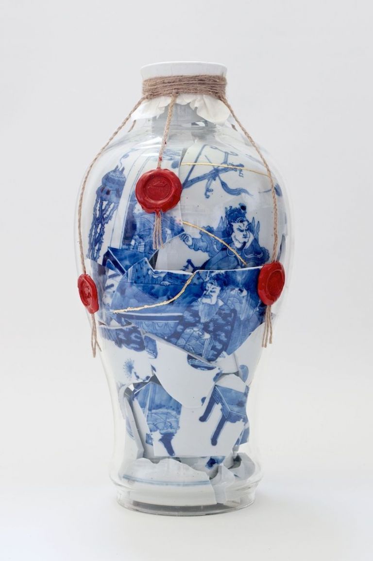 Bouke de Vries, Memory vessel with wax seals, 2020