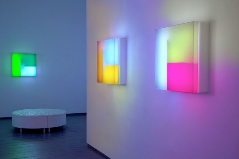 Brian Eno, installation Light Music 2016, Paul Stolper Gallery, April May 2016