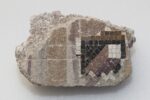 Frammento di mosaico a motivi prospettici con sinopia policroma PAP foto di AMEDEO BENESTANTE