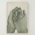 Giulio Saverio Rossi, Intermezzo, 2020, olio su lino, 31x21 cm. Courtesy Il Crepaccio Instagram Show curated by Caroline Corbetta