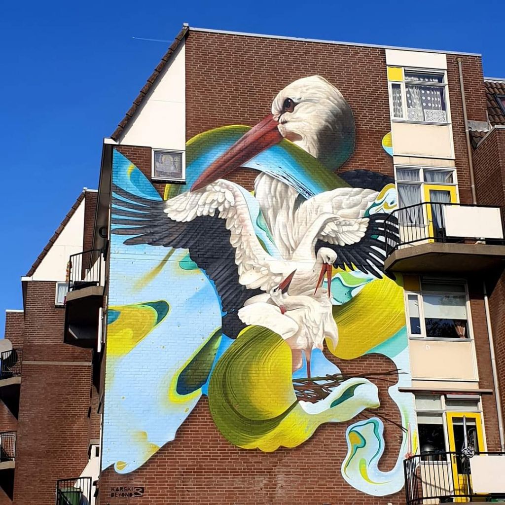 Street art e rigenerazione urbana. A Lecce il murale del duo olandese Karski & Beyond