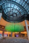 Jean Shin’s Floating MAiZE in the Winter Garden at Brookfield Place, co-presented by Arts Brookfield and Lower Manhattan Cultural Council (LMCC) as part of River To River 2020: Four Voices, photo credit: Ryan Muir, courtesy of Brookfield Place