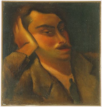 Mario Mafai, Autoritratto, 1928. Collezione civica dono Alberto Della Ragione