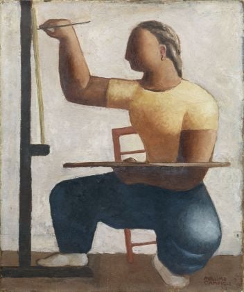 Massimo Campigli, Pittrice, 1927, olio su tela, cm 46,5x38