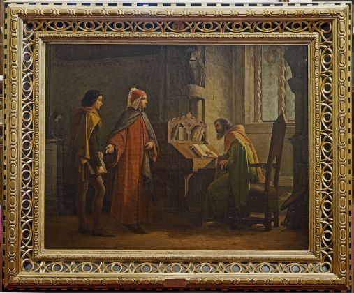 Mochi, Dante che presenta Giotto a Guido Novello da Polenta