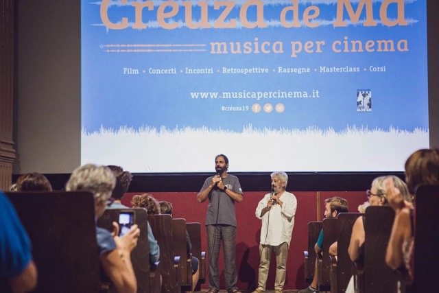 Neri Marcore e Gianfranco Cabiddu al festiva l Creuza de Mà 2019 (foto Sara Deidda) m