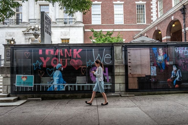 New York Responds. Exhibition view at Museum of the City of New York, 2020. Photo Francesca Magnani