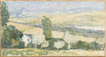 Osvaldo Licini, Paesaggio marchigiano, 1926, olio su tela, collezione privata