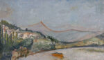 Osvaldo Licini, Servigliano, 1926 (con interventi successivi), olio su tela. Galleria Arte Contemporanea Osvaldo Licini, Ascoli Piceno