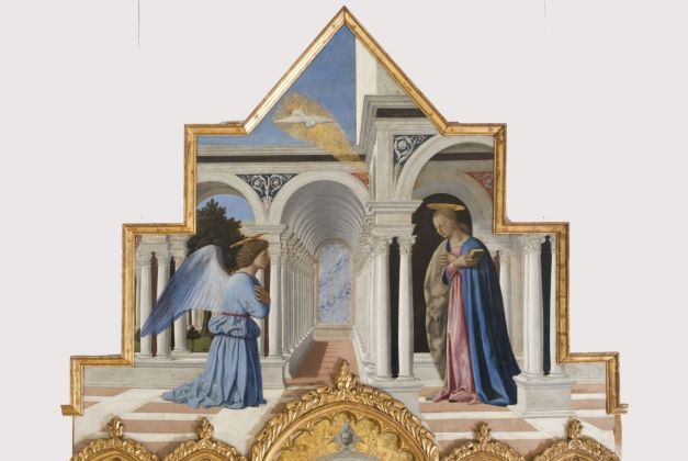 Piero della Francesca, Polittico di Sant’Antonio, 1460 1470 circa, dettaglio della cimasa