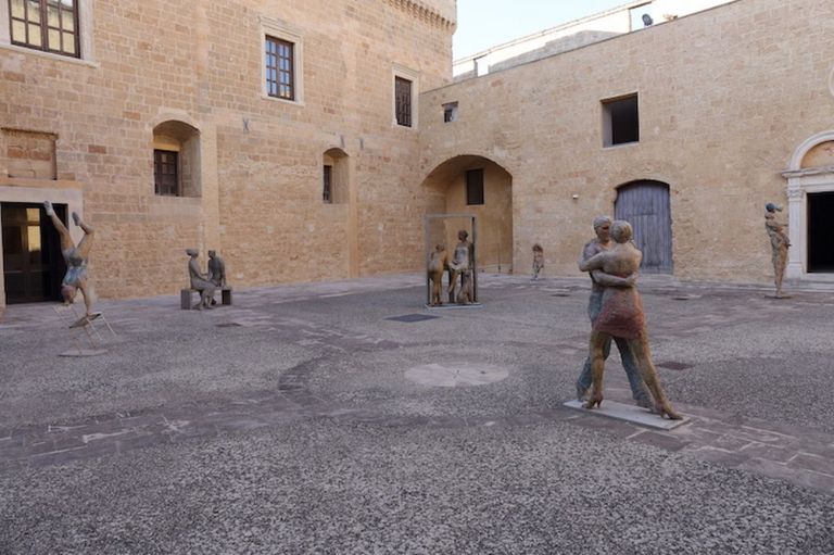 Pietro Guida. Piazze d’Italia. Exhibition view at Castello di Copertino, 2020. Photo Beppe Gernone