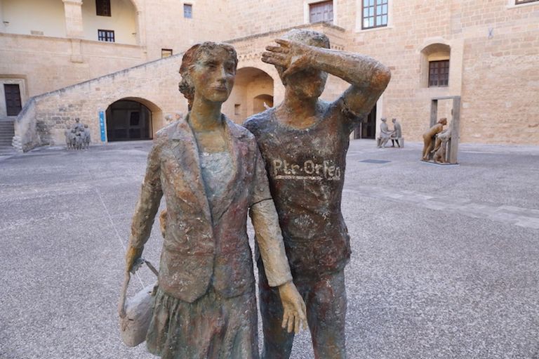 Pietro Guida. Piazze d’Italia. Exhibition view at Castello di Copertino, 2020. Photo Beppe Gernone