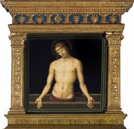 Pietro Vannucci, detto il Perugino, Cristo morto in pietà, cimasa della Pala dei Decemviri, 1483 1495 circa