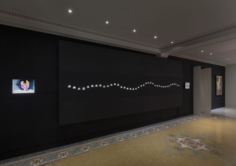 Variations ‐ Les Décors lumineux d’Eugène Frey présentés par João Maria Gusmão. Exhibition view at NMNM – Villa Paloma, Monaco 2020. Photo Andrea Rossetti 2020