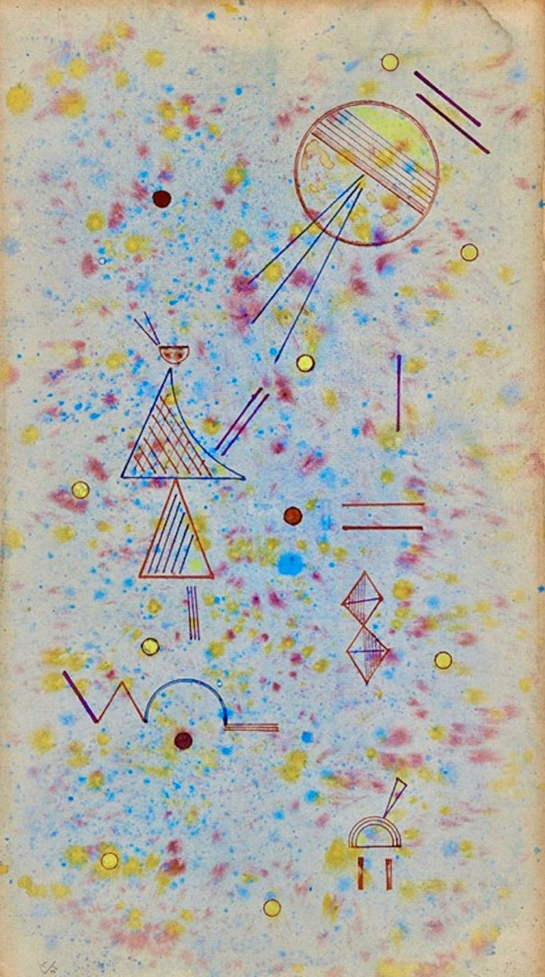 Vasilij Kandinsky DC39CNN UND FLECKIG SOUPLE1931 Collezione Domenico Catanese.