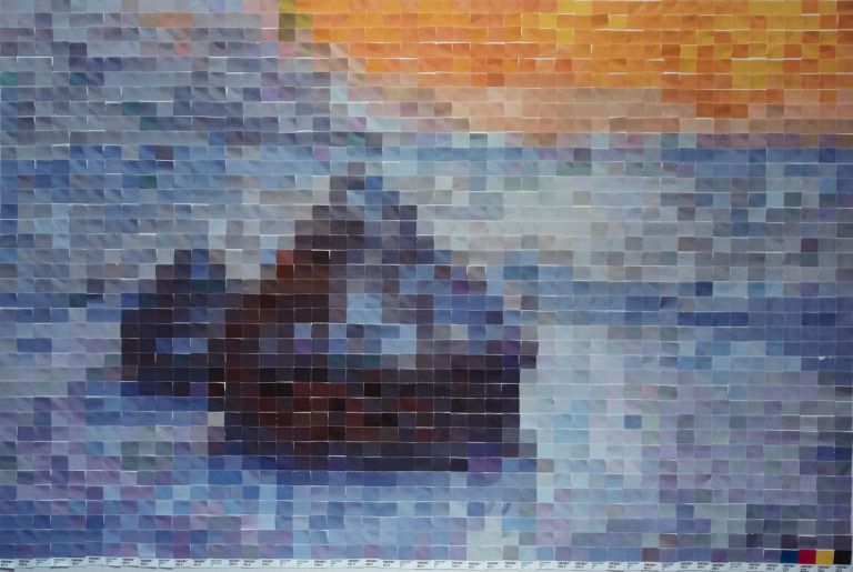 Vik Muniz, Picture of Color, After Claude Monet, 2001. Mart, Museo di arte moderna e contemporanea di Trento e Rovereto Deposito Eredi Alessandro Grassi