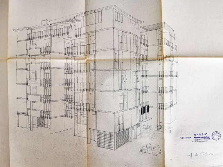 Vista assonometrica di progetto © ufficio tecnico Comune di Barzio