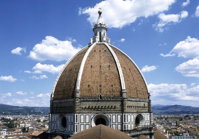 Una veduta della Cupola di Brunelleschi. Courtesy Opera del Duomo di Firenze
