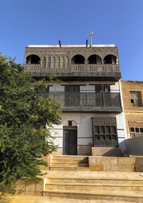 La palazzina dove abitò Lawrence d’Arabia nel 1916. Photo Corbis / Getty Images