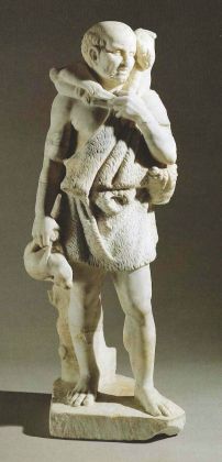 Statua di pastore in marmo Stabia, villa del Pastore, I secolo d.C. © Ministero per i beni e le attività culturali e per il turismo / Parco Archeologico di Pompei