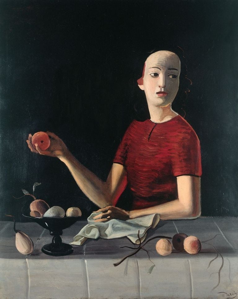 André Derain, Geneviève à la pomme, 1936 37 o 1937 38, olio su tela, 92x73 cm. Collezione Geneviève Taillade © 2020, ProLitteris, Zurich