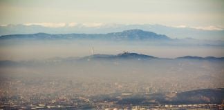 Barcelona with pollution. Photo © Jon Tugores