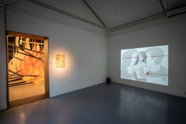 Birgit Brenner, This is not about us, 2020. Installation view at Villa Massimo, Roma 2020. Photo Alberto Novelli. Courtesy the artist & Galerie Eigen+Art, Lipsia Berlino