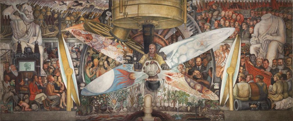 Diego Rivera, Man, Controller of the Universe, 1934. Palacio de Bellas Artes, INBAL, Città del Messico © 2020 Banco de México Diego Rivera Frida Kahlo Museums Trust, Mexico, D.F. - Artists Rights Society (ARS), New York