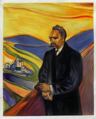 Edvard Munch, Friedrich Nietzsche, 1906, olio su tela. Thielska Galleriet, Stoccolma