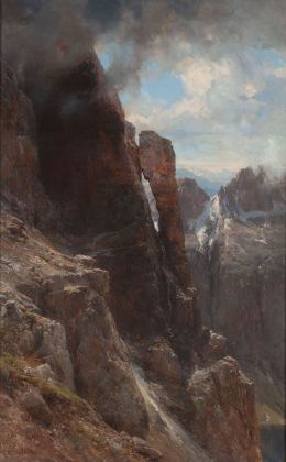 Edward Theodore Compton, Paesaggio dolomitico (Dolomiti di Brenta), 1882 ca. Zagabria, Moderna Galerija